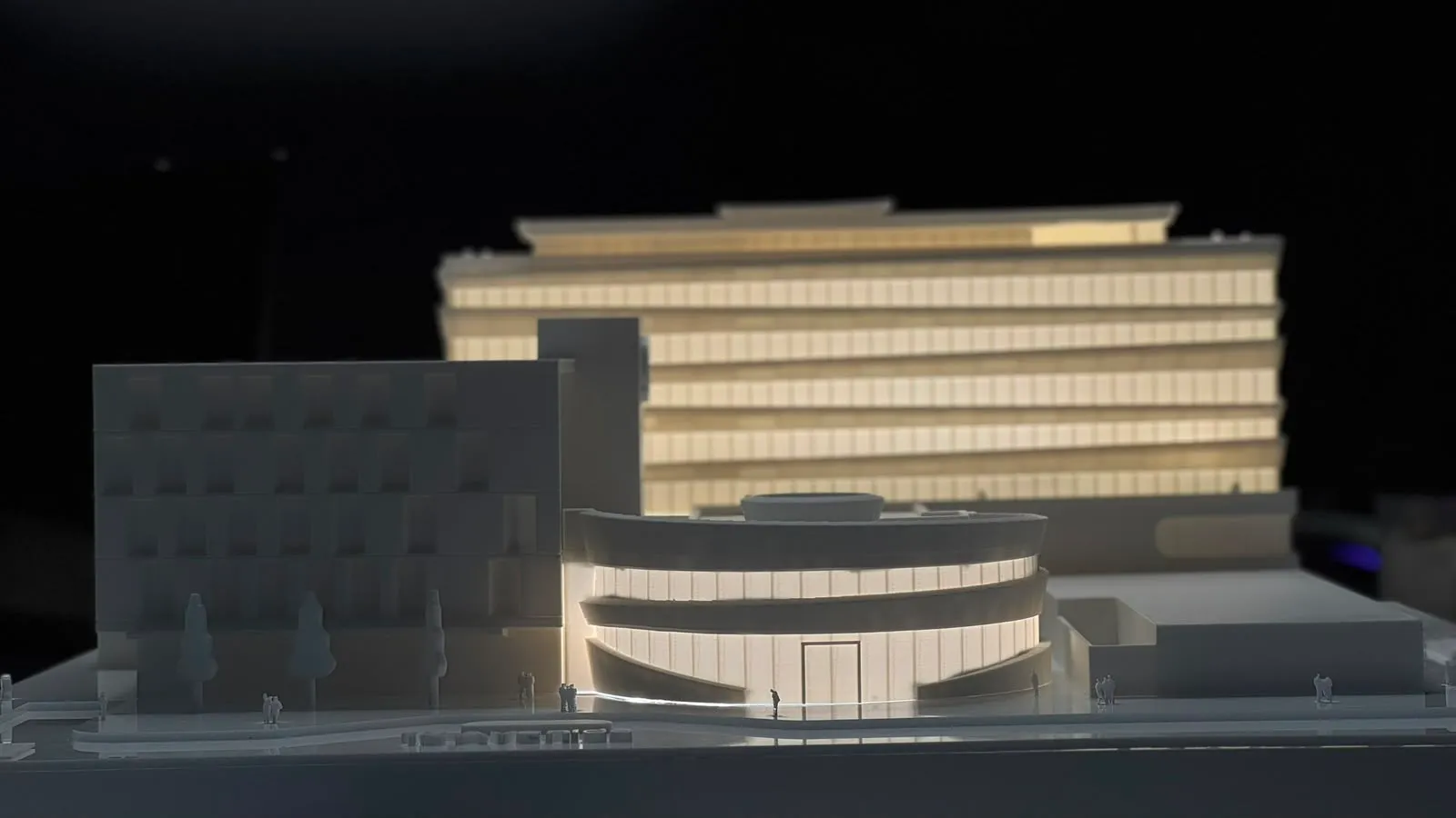 Maqueta arquitectónica con iluminación interna impresa en 3D por ARQUIGRÁFICA