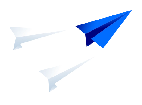 Ilustración de aviones de papel